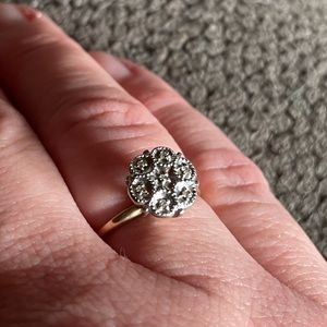 Diamond Cluster Ring